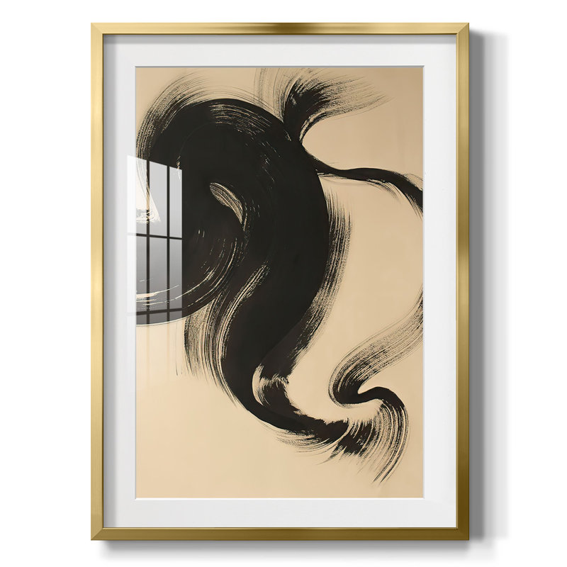 Sea Change II -Framed Print, 25.5" H x 17.5" W, Gold