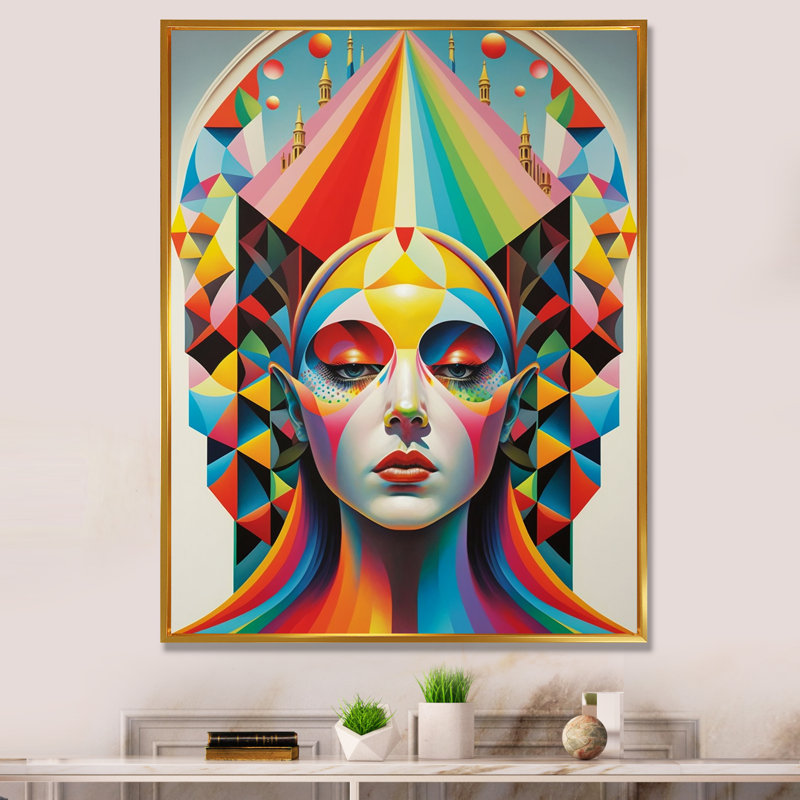"Toile abstraite", "TOSHIMI", impression sur toile, H 20 po x l 12 po x P 1 po, Cadre flottant doré