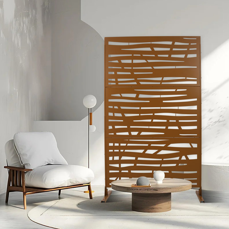 Écran d'intimité extérieur et intérieur, Brun