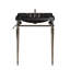 Console de salle de bain 28 pouces avec pieds en chrome-21383093-21383097-21383099