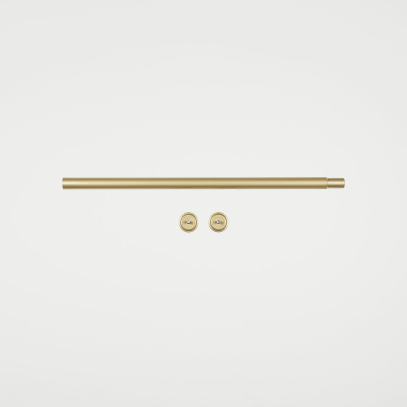 Gold Adjustable Steel Tension Rod, 24"-40"