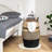 Cotton Rope Laundry Hamper - 105L Woven Collapsible Clothes Storage Basket For Blankets, Bedroom Organization, And Laundry - Natural Handwoven Design With Soft Handle-6998172