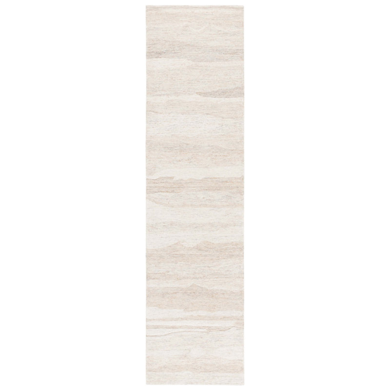 Tapis en laine Moneak, Tapis de couloir 2 pi 3 po x 9 pi