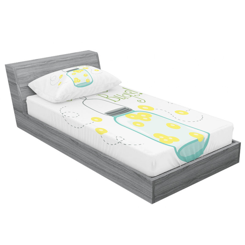 Microfiber Sheet Set, Twin Sheet Set with Fitted Sheet