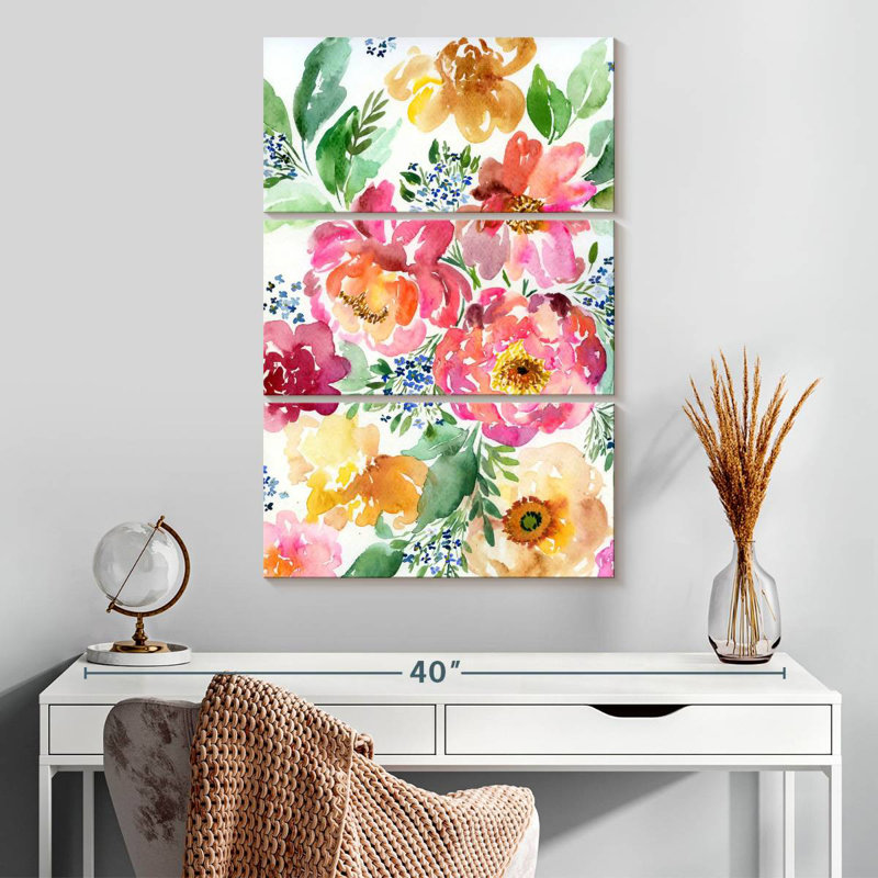 Yellow And Pink Peonies