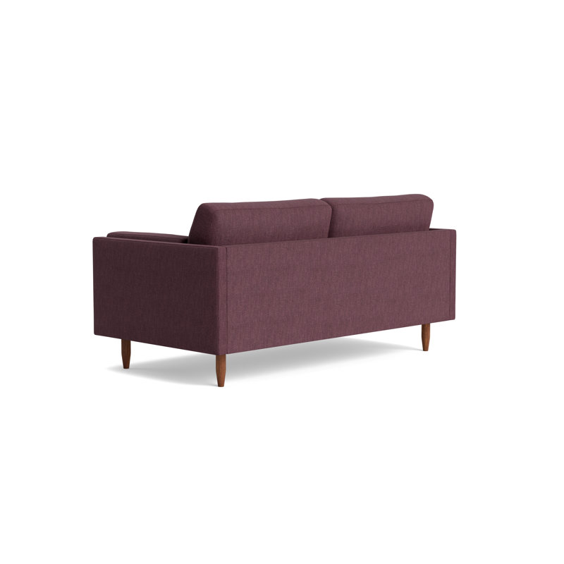 Skinny Fat Loveseat (70"), Performance Weave - Aubergine