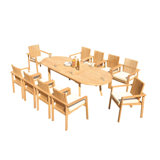 Outdoor 7 - Piece Teak Dining Set