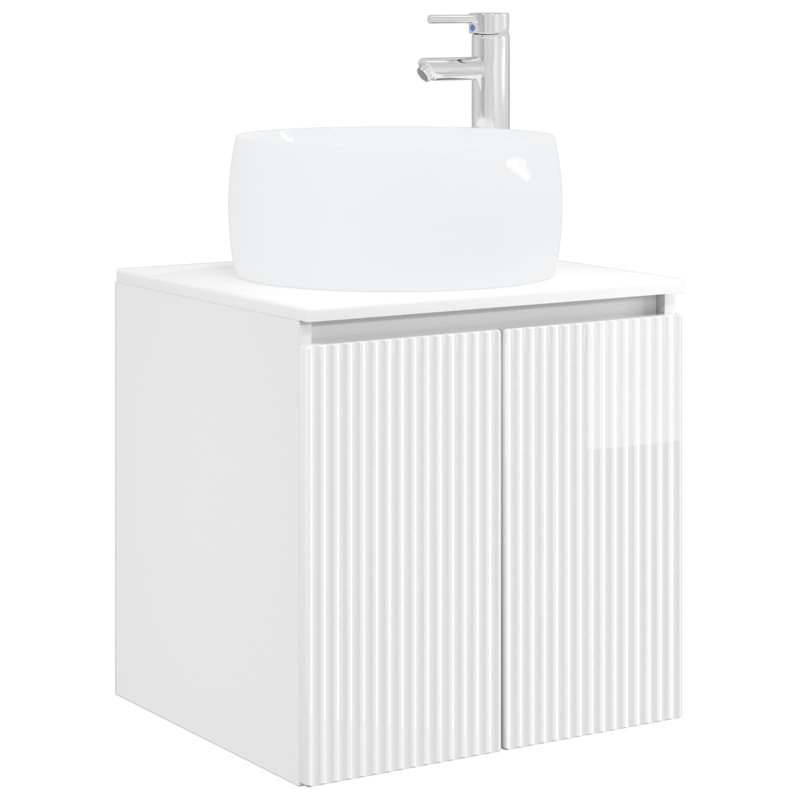495 mm Bathroom Vanity, High Gloss White