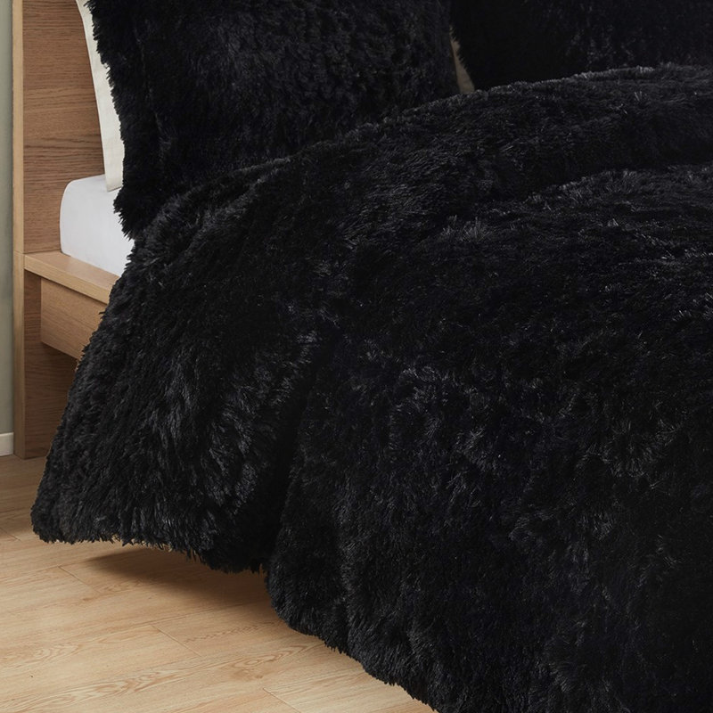 Full/Queen Comforter With Shaggy - , Warm And Soft Bedding Fur , Fluffy