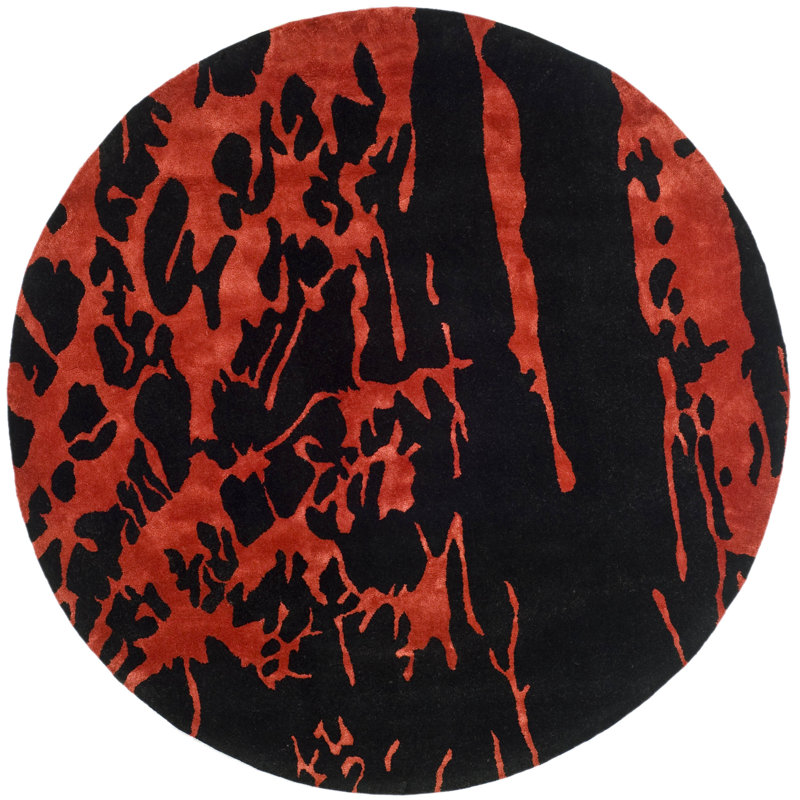 Tapis en laine touffeté à la main Jorie Soho, Rond 6 pi