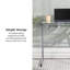 Bureau en verre avec plateau à clavier Sarisha-16213507