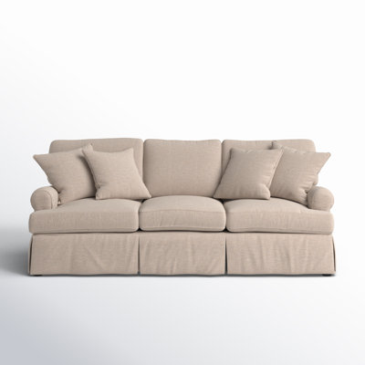 Pike 85"" Rolled Arm Slipcovered Sofa with Reversible Cushions -  Birch Lane™, 9EC1998302674066B5E46EA315200EF5