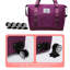Valise légère pliable extensible à roulettes.