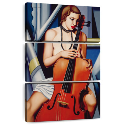 Femme Abarca avec violoncelle