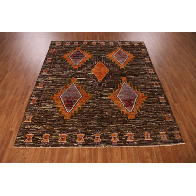 Brown Geometric Moroccan Oriental Area Rug 8x10