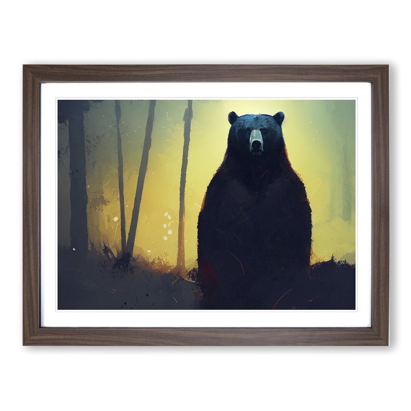 Bear Painting Vol.2 Abstract - Framed Print, 34cm H x 46cm W x 2cm D