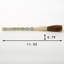 Lily's Living 11" Green Hand Carved Jade Lucky Pattern Calligraphy Brush