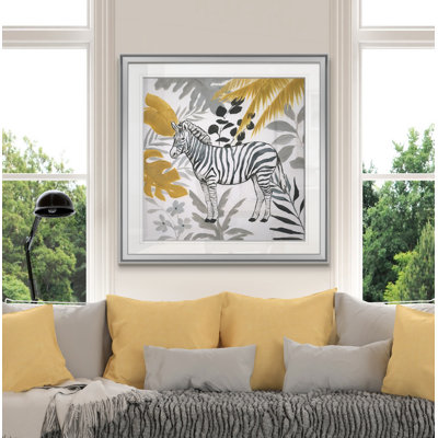 « jungle zèbre », peinture
