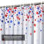 Rideau de douche à 12 crochets avec drapeau bleu-1233702196