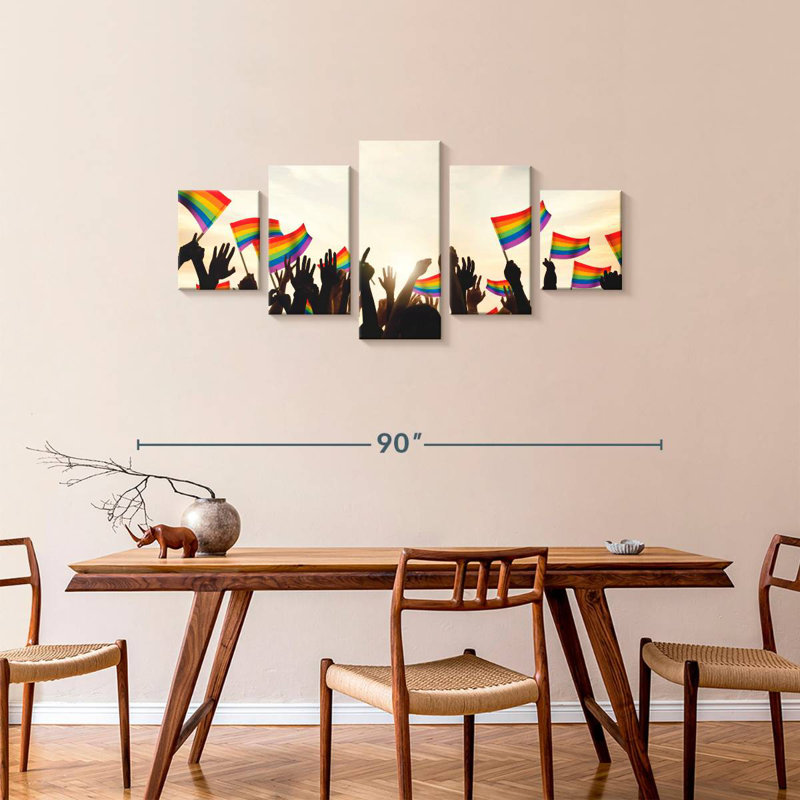 LGBT, 34" H x 74" W