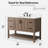 Marissa 48" Freestanding Single Bathroom Vanity with Engineered Stone Top-1800699357