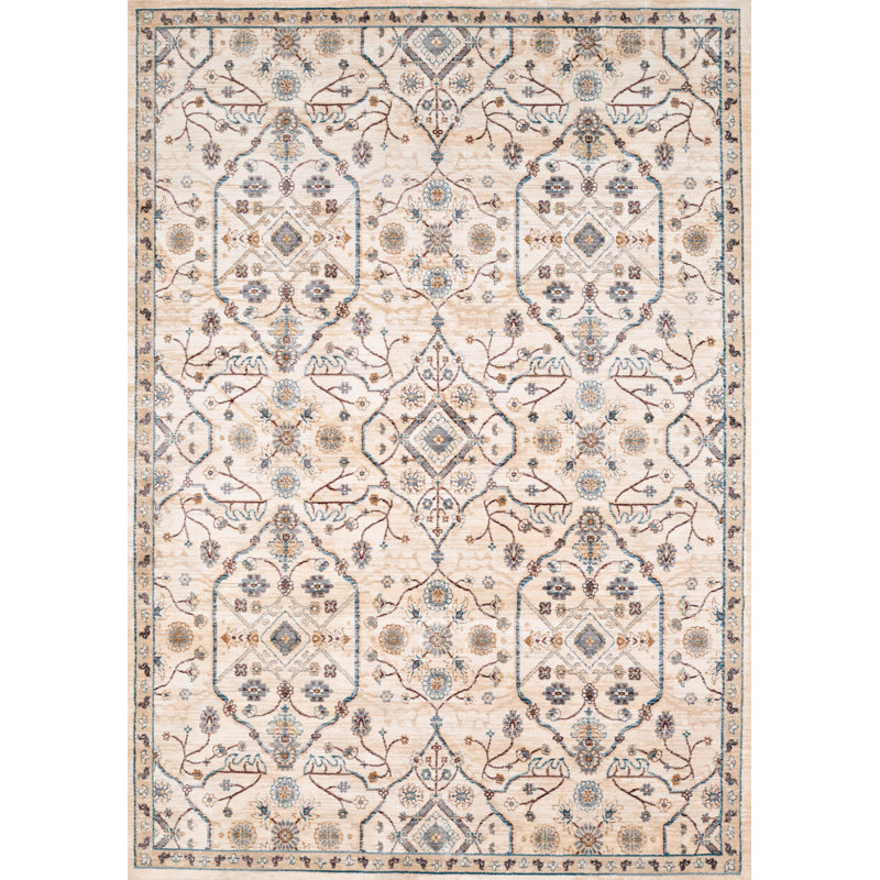 Tapis oriental os tissé à la machine Jansson, Rectangle 1 pi 1 po x 3 po