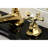 Kingston Brass Hamilton Two-Handle 3-Hole Deck Mount Widespread Bathroom Faucet with Brass Pop-Up Drain-50824213-113043279