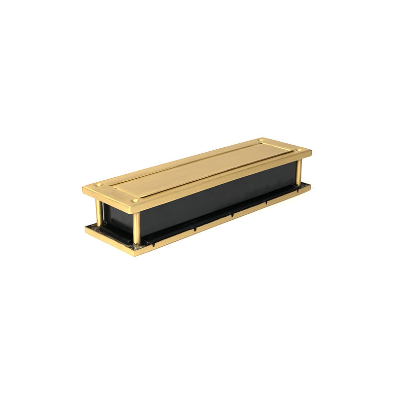 Traditional Satin Brass Letter Plate
