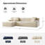 Canapé en nuage compressé avec coussin de 90 po sans assemblage requis-1845714487