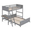 Lit simple superposé au dessus d'un lit double avec bureau-1989889856-1989889859