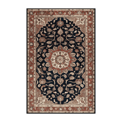 Machine Washable Persian Brown Area Rug