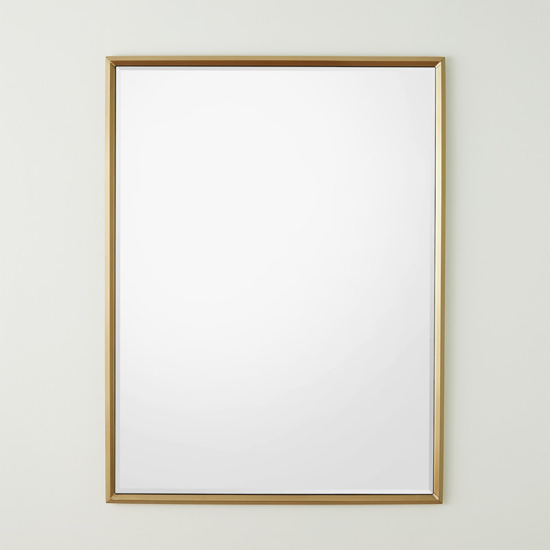 Rectangle Stainless Steel Mirror, 48" x 36"