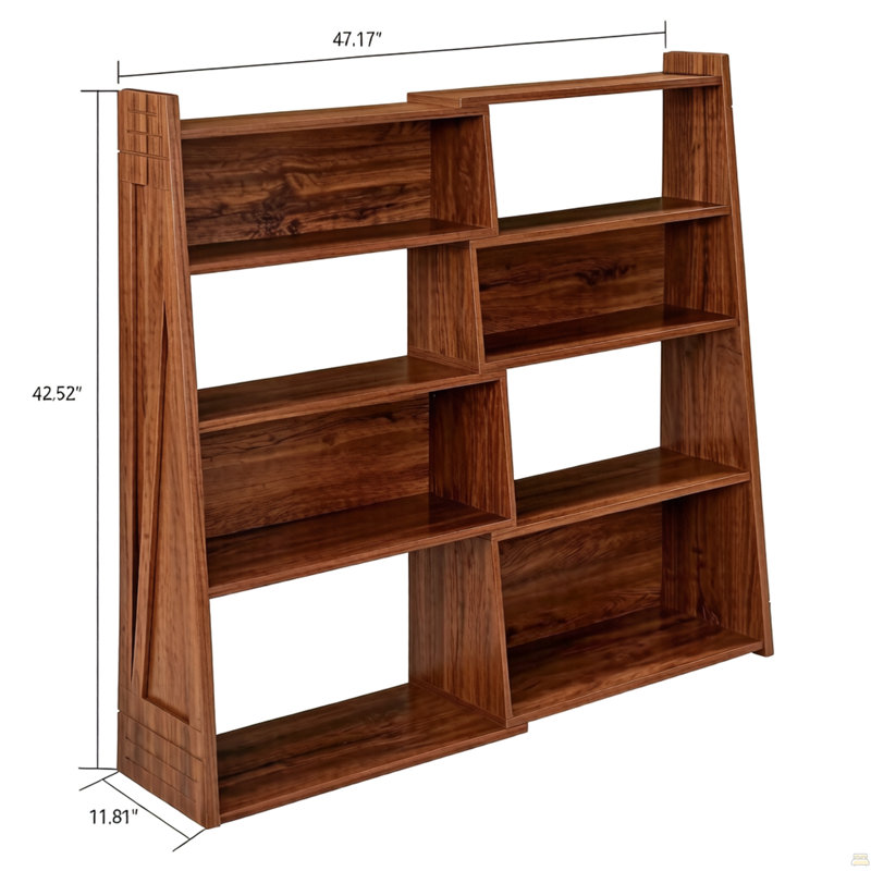 Foldable bookshelf, Dark Brown