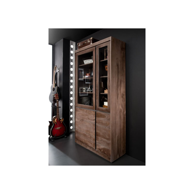 Sydney Display Cabinet, Smoked oak