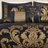 Royale Jacquard Floral 7 Piece Comforter Set-1203852316-1203852317