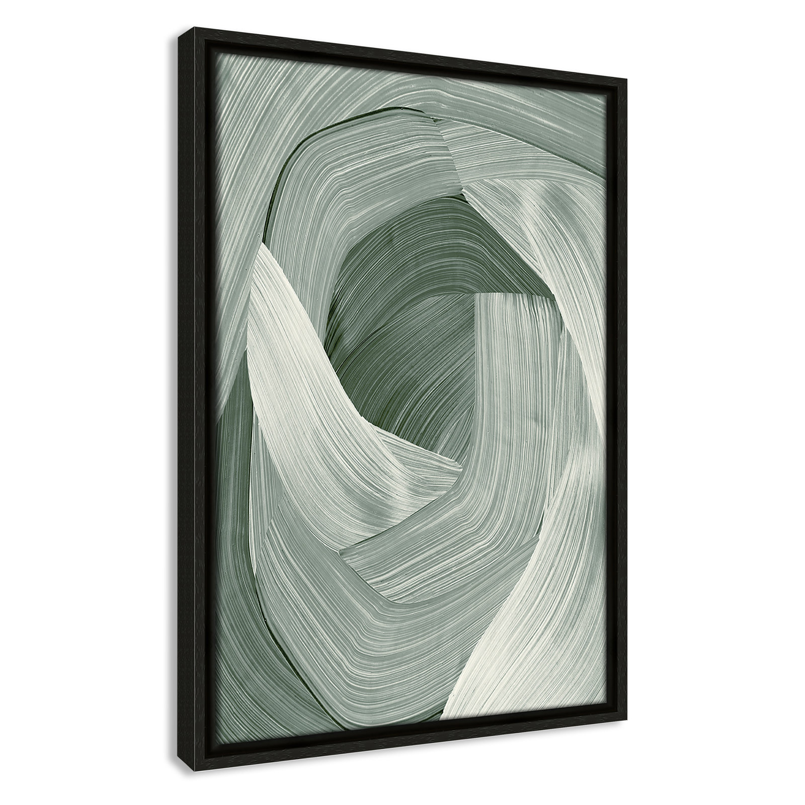 Wyn "Enriched Emerald" Print, 19.5" H x 13.5" W, Espresso