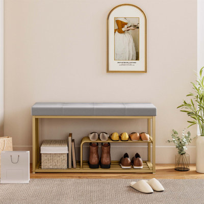 8 Pair Shoe Storage Bench