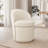 Upholstered Swivel Dining Chair, Boucle Fabric Barrel Kitchen Chair, Wingback Side Chair, Vanity Chair-513384094