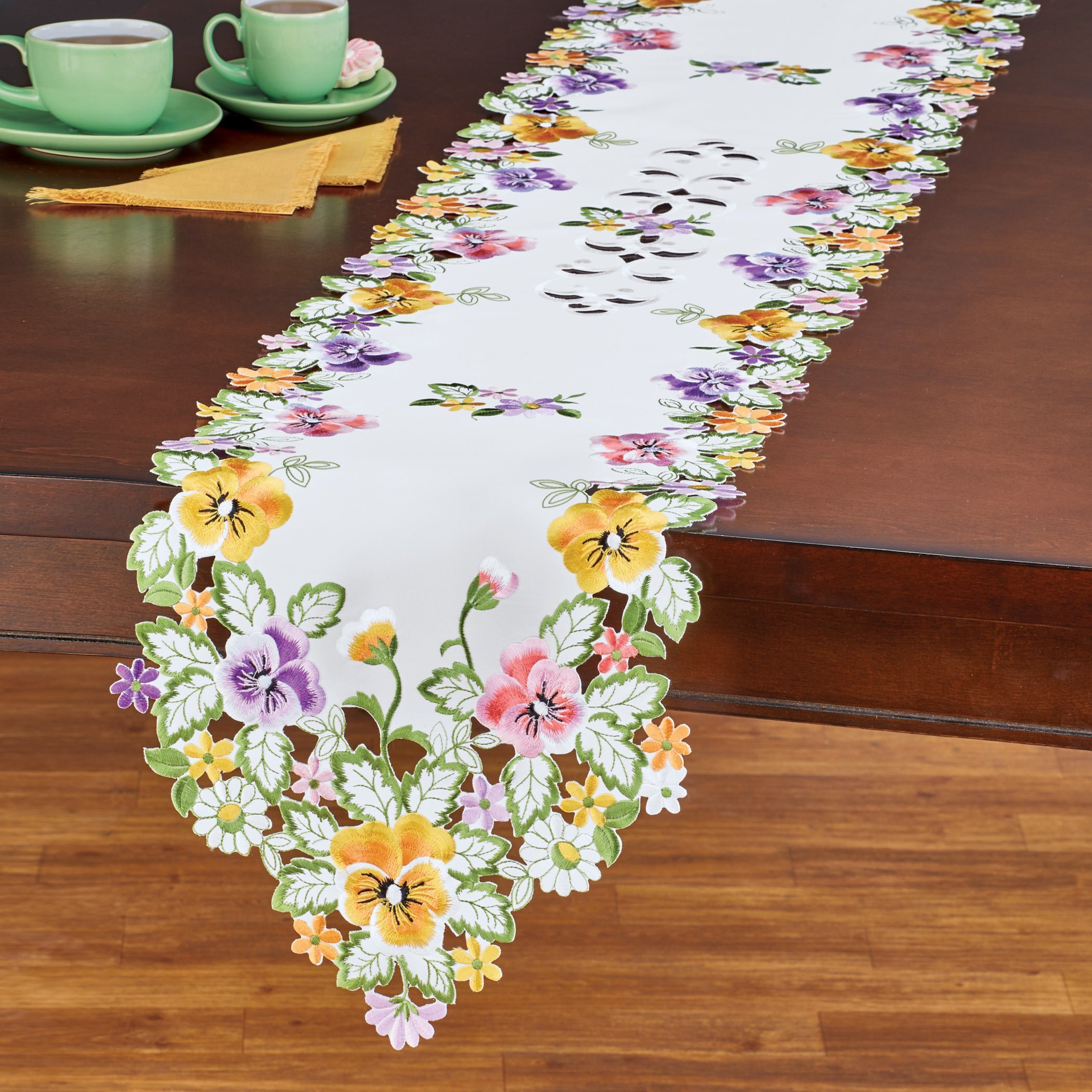 August Grove® Bisham Floral Table Runner & Reviews | Wayfair