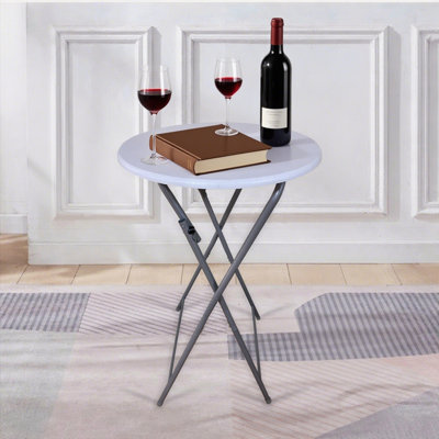 Ensemble de 2 tables de bar pliantes