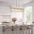 Daine 6-Light Dimmable Rectangle Chandelier