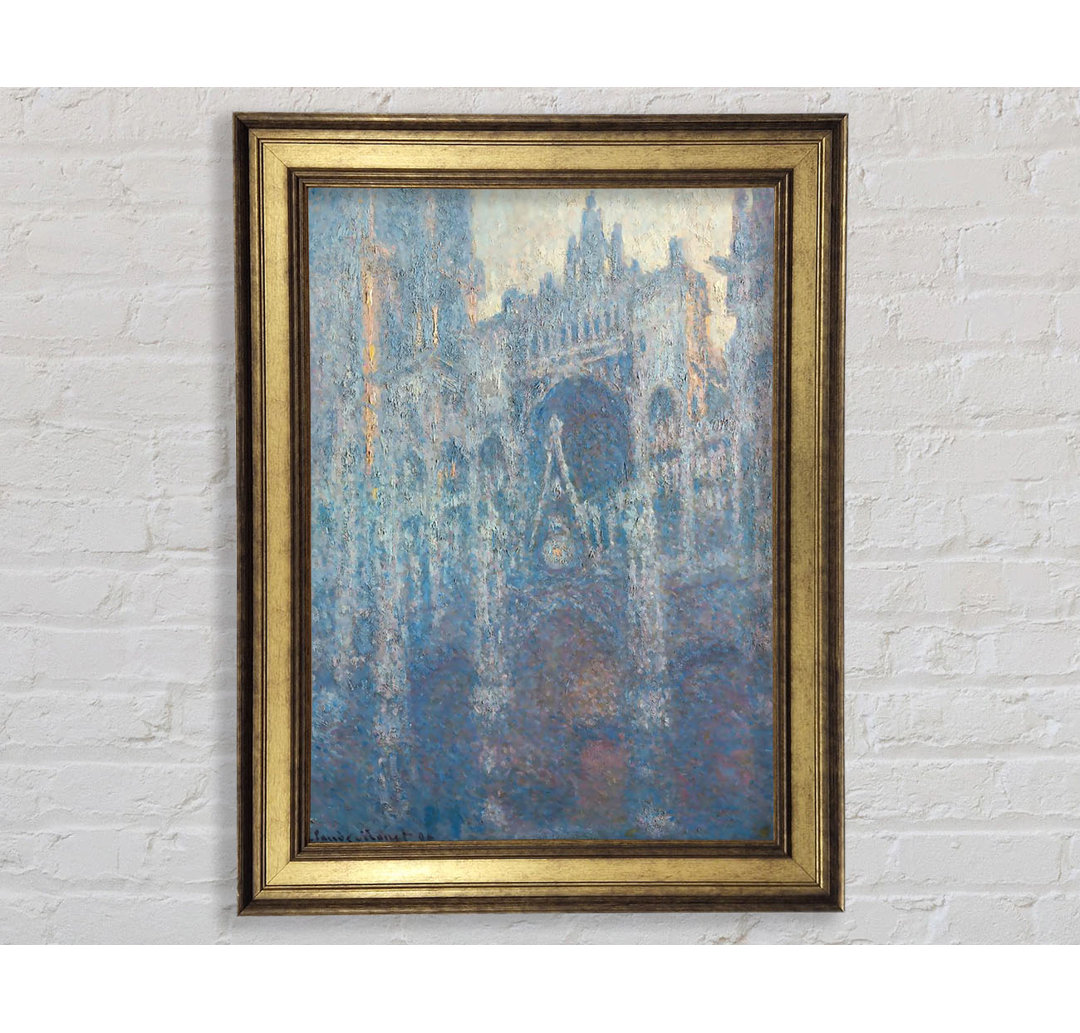 Monet Das Portal der Kathedrale von Rouen im Morgenlicht - Einzelner Bilderrahmen Kunstdrucke