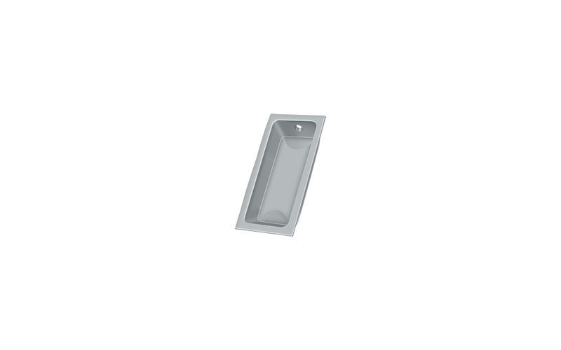 Flush 2 Center to Center Cup Pull, Brushed Chrome