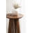 Klarc Modern Round Slatted Wood Drink Table-277339174