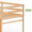 Lit mezzanine simple en bois massif avec glissoire et échelle-1966450620