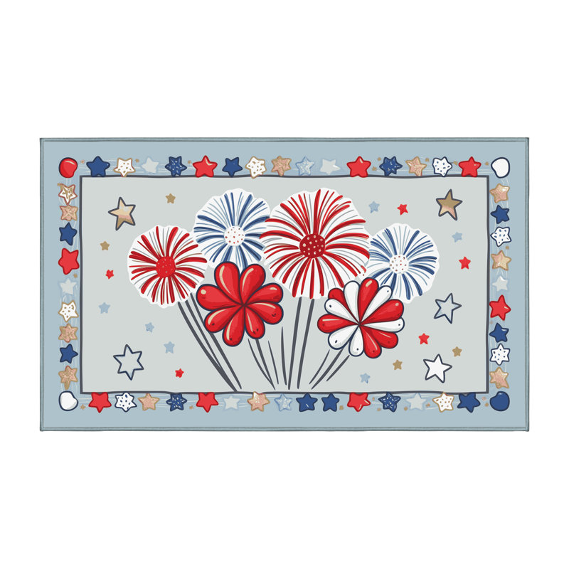 Tapis vacances des fêtes The Holiday Aisle®, Rectangulaire 2 pi x 3 pi