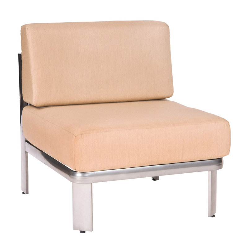 Metropolis Outdoor Lounge Chair, Augustine Gravel