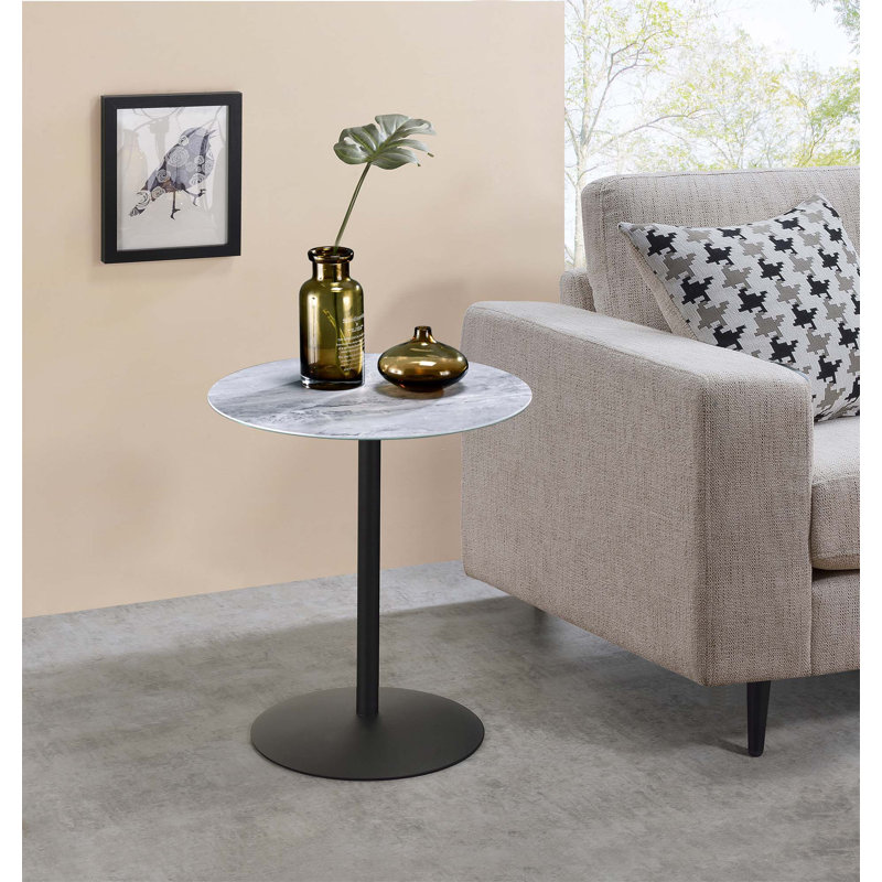 Table de bout Benis, Noir, Gris