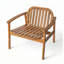 Fauteuil de patio extérieur en bois d'acacia