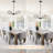  Liseli 6 - Light Dimmable Classic / Traditional Black Chandelier for Dining Room Kitchen Island Foyer Entryway-22.24"W x 74.8"H-275758078